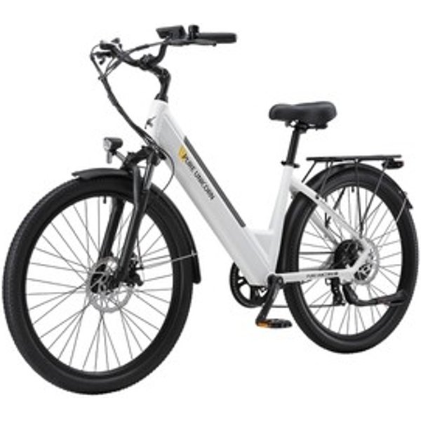 Pure Unicorn U2 VéLo éLectrique Moteur 750 W Batterie 48 V 128 Ah Pneus 275 Pouces Vitesse Maximale 45 Kmh Autonomie 60 Km Freins à Disque MéCaniques Suspension Avant Shimano 7 Vitesses Blanc-image