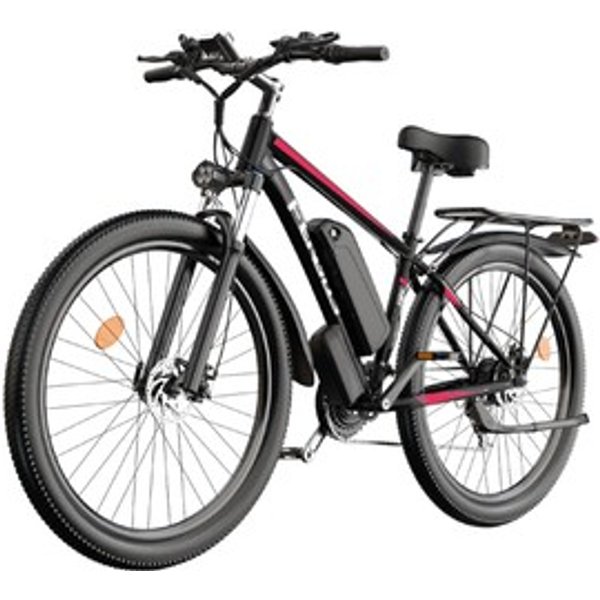 Fengqs Q8 VéLo éLectrique Moteur 750 W Batterie 48 V 175 Ah Pneus 275 Pouces Vitesse Maximale 50 Kmh Autonomie 85 Km Freins à Disque 21 Vitesses Rouge-image