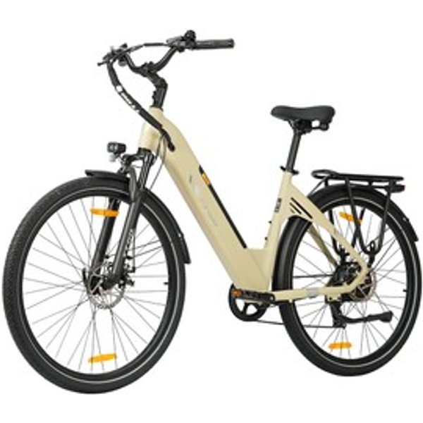 Ttgo C3 SE VéLo éLectrique Moteur 250W Batterie 36V 18Ah Pneus De 28 Pouces Vitesse Maximale De 25 Kmh Autonomie Maximale De 120 Km Freins à Disque MéCaniques Fourche à Suspension Avant Shimano 7 Vitesses Jaune-image