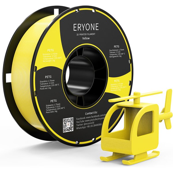 ERYONE PETG Filament for 3D Printer 175mm