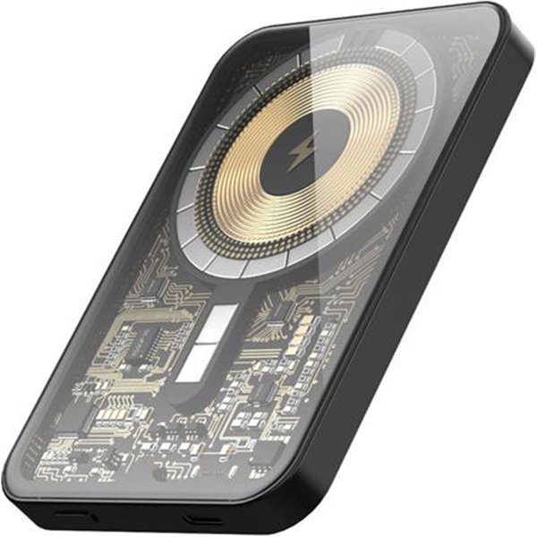 HINOVO MB15000xb Magnetic Wireless Power Bank Mirror Black