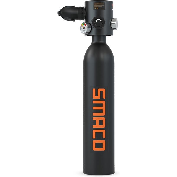 SMACO S500 07L Mini Scuba Diving Tank Black