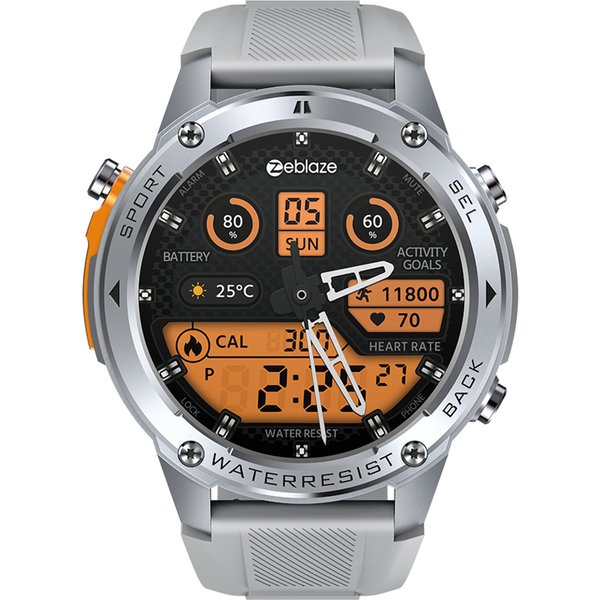Zeblaze Stratos 2 Ultra Outdoor Smartwatch Silver