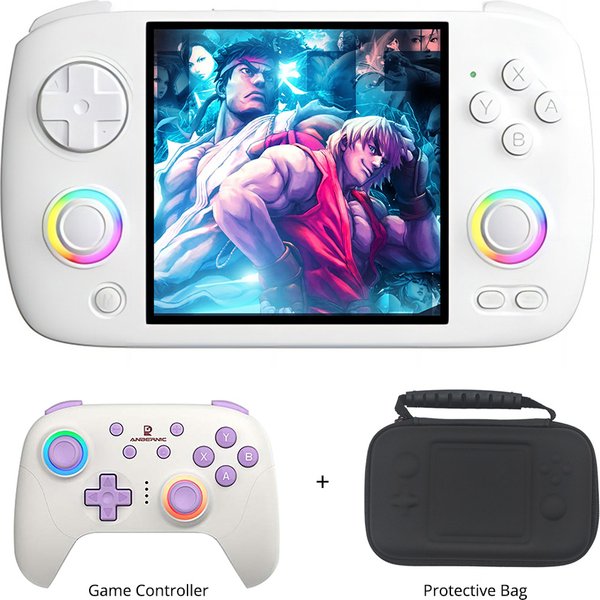 ANBERNIC RG CubeXX Game Console White RG P01 Controller Bag