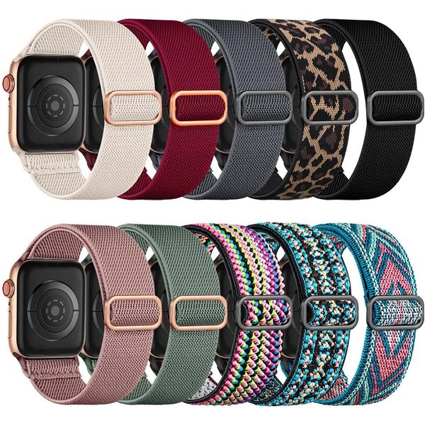 10pcs Tronsmart Nylon Elastic Watch Bands for Apple Watch