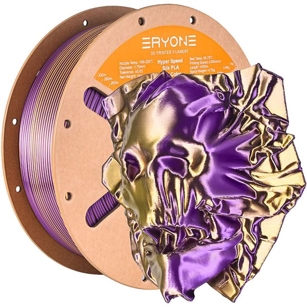 ERYONE High Speed Silk Dualcolor PLA Filament 1kg Gold Purple