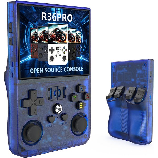 R36 Pro Handheld Game Console 128GB Blue