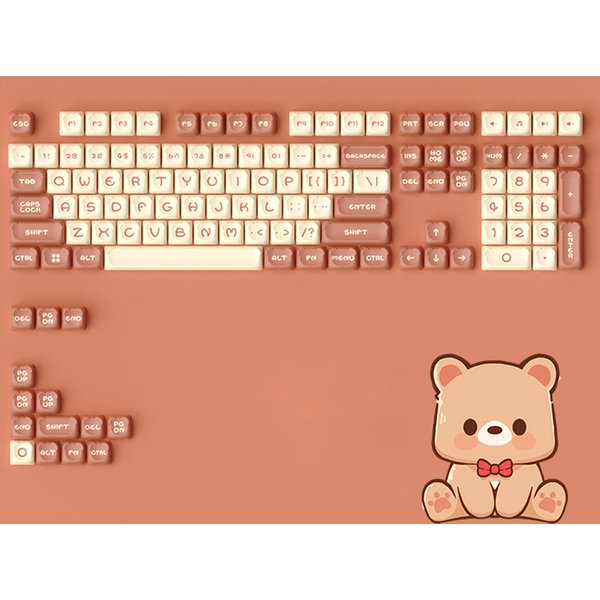 Akko Bear Theme Keycap Set 122Key