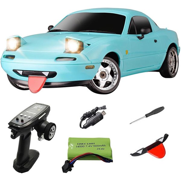 LD 1804 118 RC Drift Car 24GHz RWD RC Vehicle Toy Blue