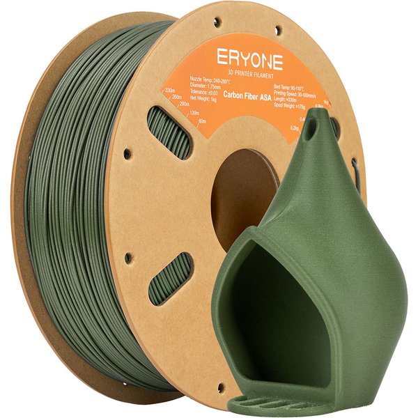ERYONE Carbon Fiber ASA Filament 1kg Olive Green