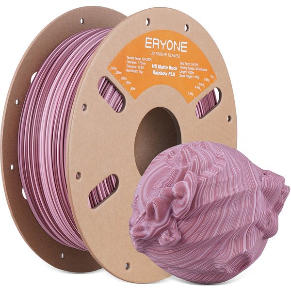 ERYONE High Speed PLA Matte Twisted Filament 1kg Grand Canyon Red