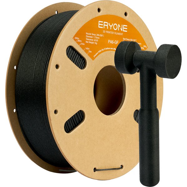 ERYONE PA6 Glass Fiber Filament 1kg Black