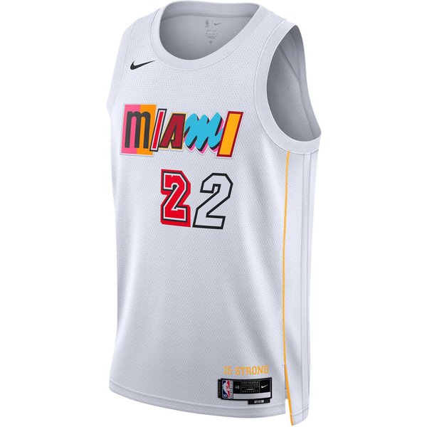 Koszulka Swingman Nike NBA Miami Heat Jimmy Butler City Edition BiałA Unisex Streetwear DO9599-100 XL White-image