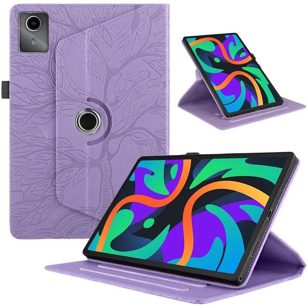 Etui Na Lenovo Idea Tab 11 Etui 11 Cali 360 Obracany Flip Stojak Tablet Funda Na Lenovo Idea Tab 11 TB336FU TB336ZU Etui Pokrowiec Idea Tab 11 TB336FU Fioletowy-image