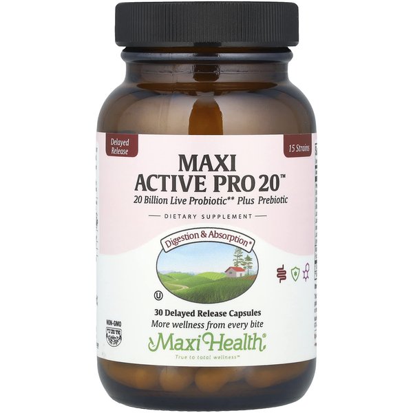 Maxi Health, Maxi Active Pro 20™, 20 Mil Millones, 30 CáPsulas De LiberacióN Retardada-image