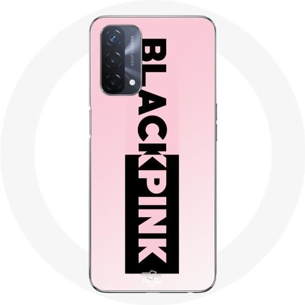 Funda - Blackpink - Oppo A93 5G - Flexible - Rosa Y Negro - Logo Negro-image
