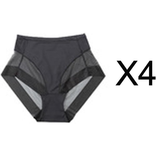 Bragas Levantadoras De GlúTeos Sin Costuras Para Mujer, Modeladores Adelgazantes De Cadera, Bragas Transpirables De Alta Elasticidad, Ropa Interior Moldeadora XL Negro-image