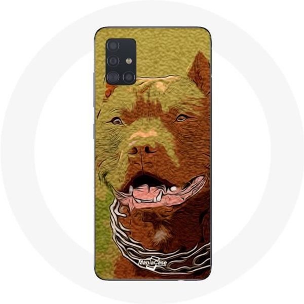 Funda Para Samsung Galaxy A71 Pit Bull Terrier Americano-image