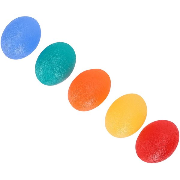 5 Pelotas De Agarre Manual Para Ejercitar Los Dedos, De Silicona, Para Entrenamiento De Fuerza.-image