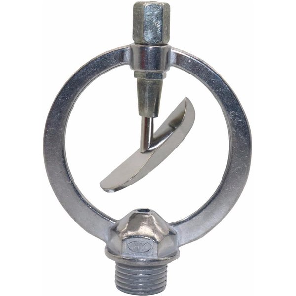 Aspersor Giratorio Para CéSped De JardíN Rosca Macho De 1/2 Boquilla De DispersióN RotacióN AutomáTica De 360 Grados Riego Gray-image