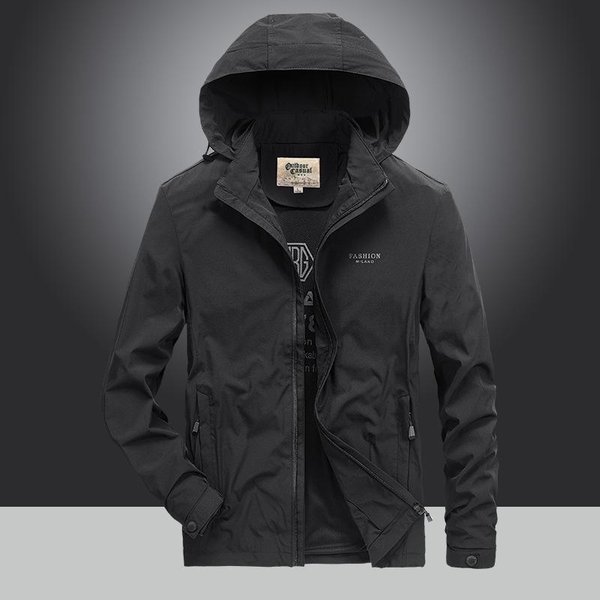 Chaquetas De Hombre Primavera Y OtoñO Nuevas Chaquetas Casuales Deportivas De Moda Para Hombre Sueltas Con Capucha 5XL-image