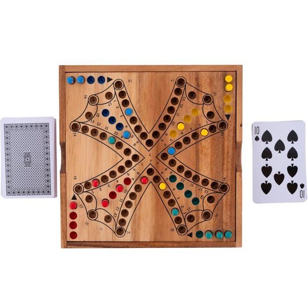 Juego De Mesa De Madera - Engelhart - 350262 - Tock - Estuche De Viaje - 4 Jugadores-image