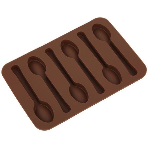 Sonew Moule De Cuisson Bricolage GâTeau Chocolate Moule AntiadhéSif CuillèRe Forme Bricolage Moule De Cuisson Outil Ustensiles De-image