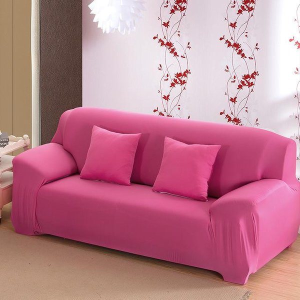 Fundas EláSticas De Color SóLido Para Sofá De Sala De Estar Funda Para Sofá Funda Para Sofá De Esquina Funda EláStica Funda Protectora Para SillóN 1 /2 /3 /4 Plazas 1-Seat 90-140Cm Brown-image