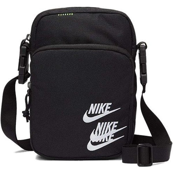 Bolso De Hombro De Tela Nike, Bolso Cruzado Regular Unisex Negro Onesize Black-image