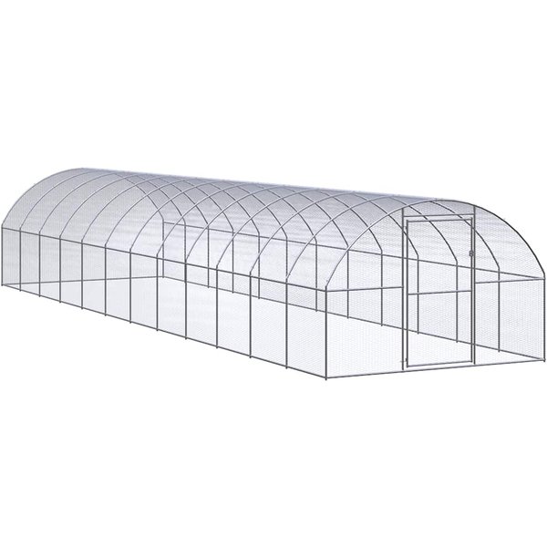Vidaxl Klatka ZewnęTrzna Dla KurcząT, 3X12X2 M, Stal Galwanizowana-image
