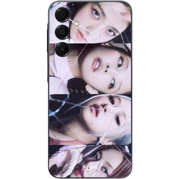 Etui - Maniacase - Samsung Galaxy A16 - Silikonowe - Czarne - Blackpink-image
