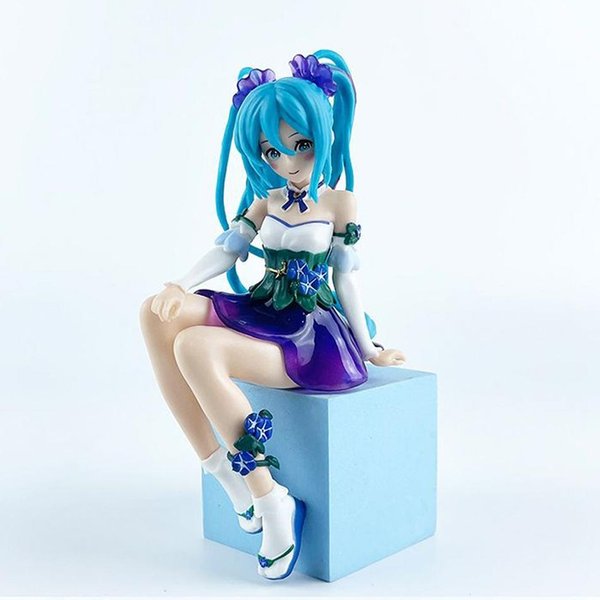 15Cm Figurka Anime Hatsune Miku Rannikowy Kwiat WróżKa Korek Do Makaronu Miku Figurka Akcji PVC Model Kolekcjonerski Ozdoba Zabawki Prezenty-image