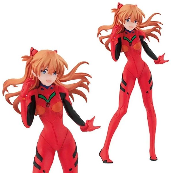 Anime EVA Asuka Langley Soryu Ayanami Rei Figurka Zabawka Model Kolekcja Prezent Dekoracja Biurka Materiał PVC Lalka Ozdoby-image