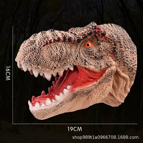 Pacynki Na RęKę Model GłOwy Dinozaura Zabawka T-Rex Dino Jurass Rekin Tygrys Park Lalki ŚWiaty DinozauróW MięKka Pluszowa Zabawka Dla ChłOpcóW Dzieci Prezenty As Show-image