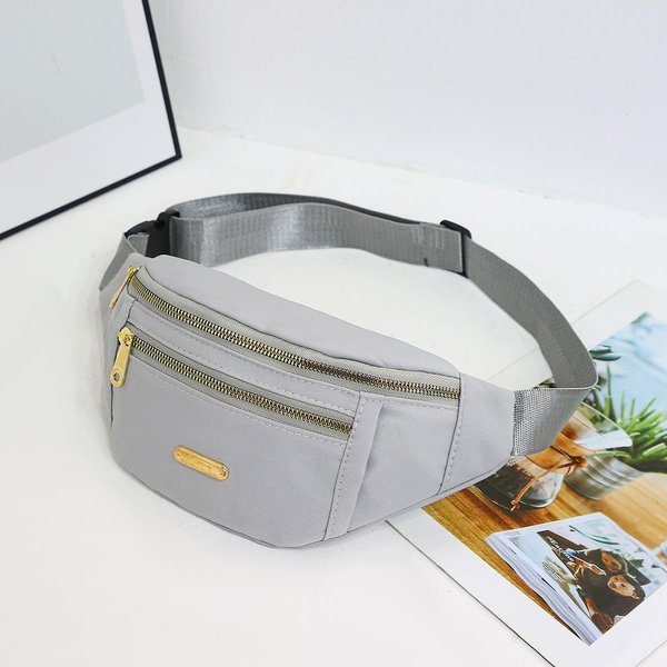 MęSka Torba Na Klatkę Piersiową Torba Crossbody, Modna MałA Torba MęSka, Codzienna I Wszechstronna Torba Na Klatkę Piersiową, MęSka Torba Biodrowa W Stylu Ulicznym, Sportowa MałA Torba Crossbody RóżOwy-image