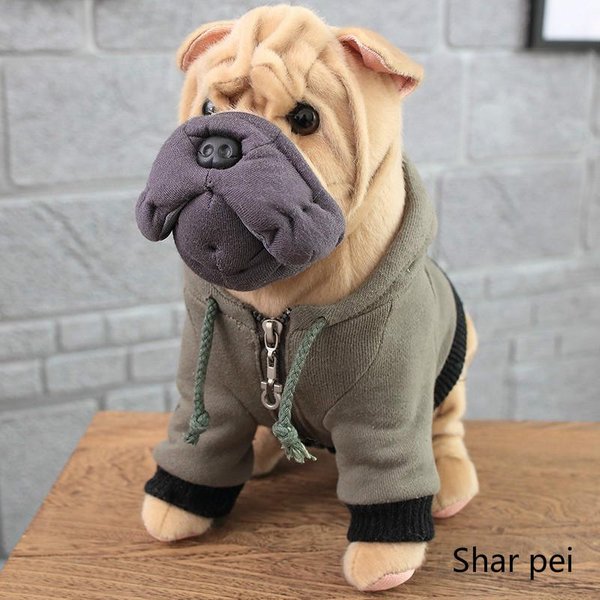 MuñEco De Peluche De Perro Realista De SimulacióN, Chihuahua, Bulldog, Shar Pei, Perro Mascota, Regalo De CumpleañOs Para NiñOs, Juguete De Peluche Suave Sharpei-image