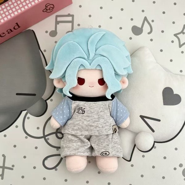 20 Cm Genshin Impact II Dottore Pluszowa Lalka Lekarz Anime Cosplay Przebranie BawełNiana Lalka Pluszowa Zabawka Kolekcja Prezenty Urodzinowe No Skeleton Gray-image
