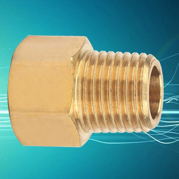 MosiężNy Adapter Do Rur Do Manometru 1/4 Bspt MęSki Na 1/4 Npt ŻEńSki-image