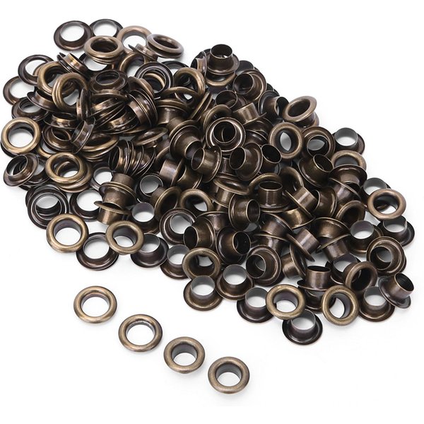 Remache Hueco De LatóN De Doble Cara De 6 Mm Para Ropa, Bolsos, Cinturones Y Zapatos, 100 Unidades(Oro ) Bronce-image