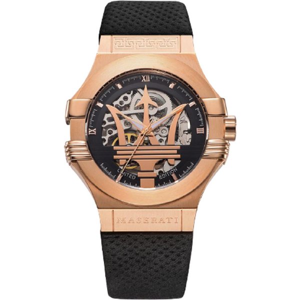 Maserati Potenza Cuero Negro / Negro MecáNico AutomáTico Para Hombre R8821108025 Negro-image