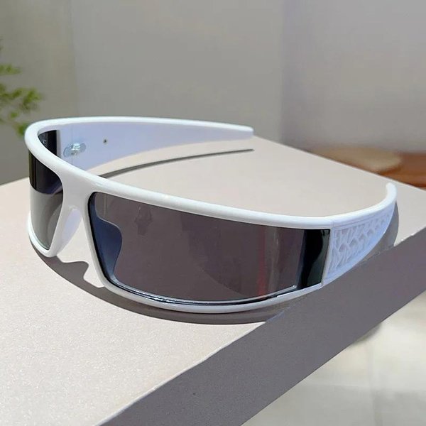 Moda Y2K Lujo DiseñAdor Vintage Futuro Gafas De Sol Damas Para Hombres Gafas De Sol Punk Fiesta Exterior Montar Conducir Deporte Gafas UV-image