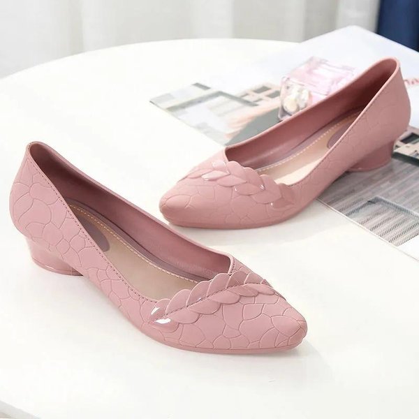 Wysokie Obcasy Stado Buty Kobieta Wysokie Grube Obcasy Nowe Damskie CzółEnka Szpilki Szpiczasty Nosek Buty Damskie 36-image