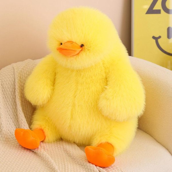 40/70 Cm Patito Amarillo Esponjoso Lindo Pato Blanco Juguete De Peluche Relleno Animal Kawaii Peluche CompañEro Regalo Calmante 40Cm-image