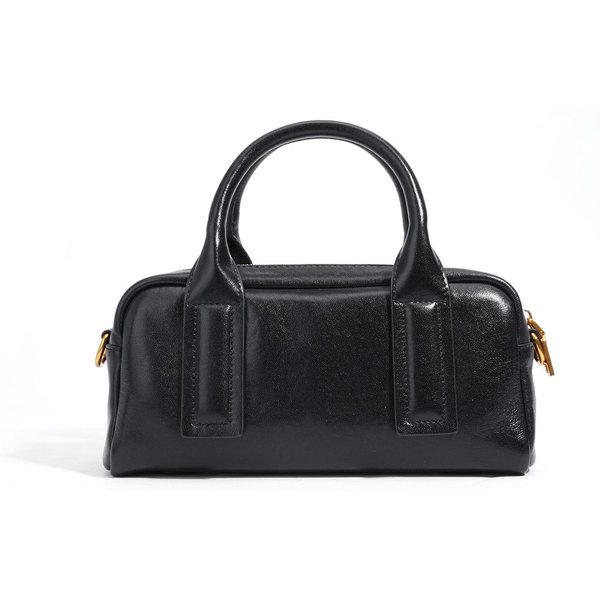Bolso De Cuero Para Mujer Cruzado VersáTil Hombro ÚNico Capa Bolso De Cuero Bolso De Mano Para Viajes De Negocios Verano Negro-image