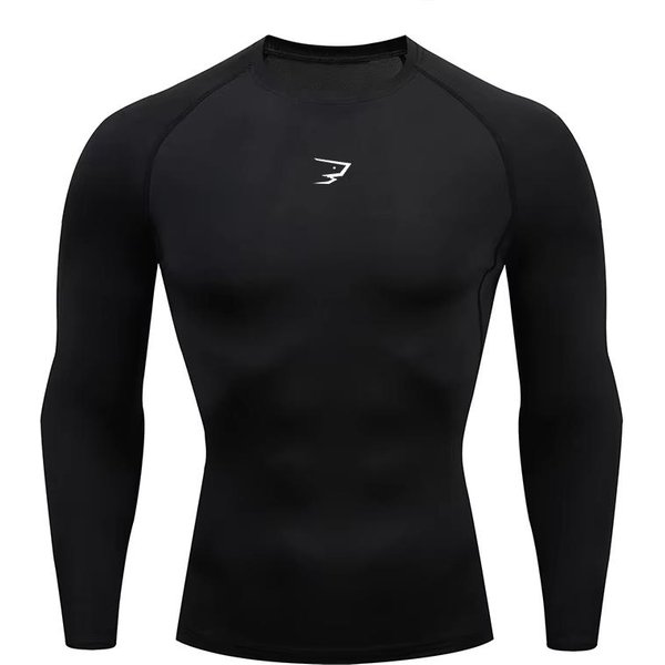 MęSkie Koszulki Sportowe Kompresyjne Z KróTkim RęKawem Do Biegania SiłOwni Fitness Koszulki Sportowe MęSkie Dresy Do Biegania Homme Koszulki Sportowe Topy 902 Xxxl Black-image