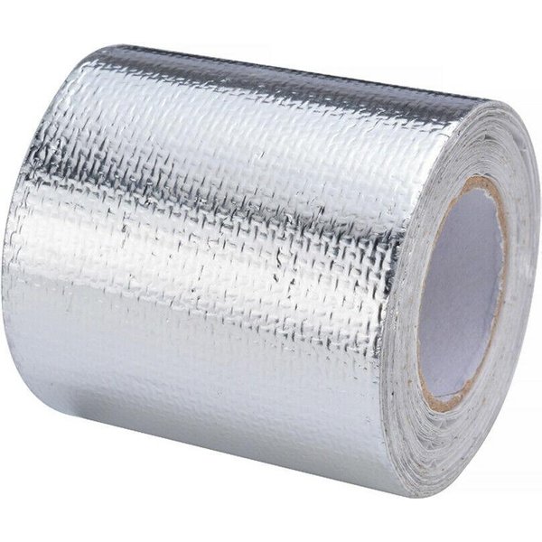Odblaskowa TaśMa Samoprzylepna ZłOta Srebrna Wysokotemperaturowa Izolacja Termiczna OsłOna Owijka TaśMa Bandaż 50Mm X 10M Rolka Uniwersalna 50Mm X 10M Srebro-image