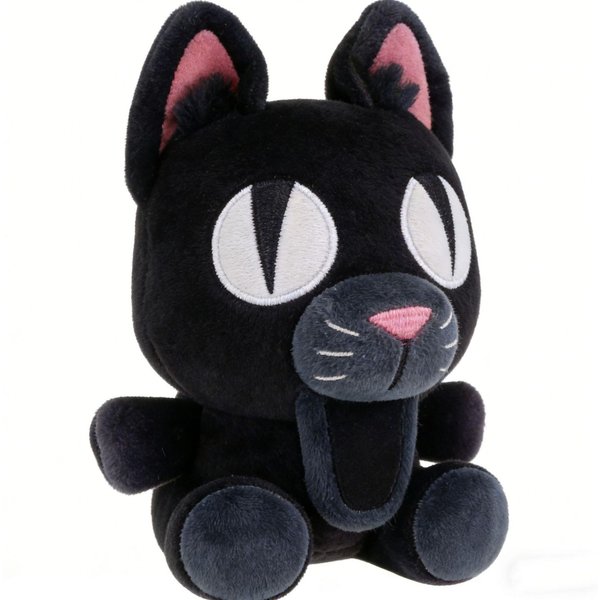Nowa 99 Nocy W Lesie Czarny Kot Jeleń Nietoperz Sowa 99Nights Pluszowa Lalka Urocze GadżEty Anime Zabawka Prezent Urodzinowy 25Cm Black-image