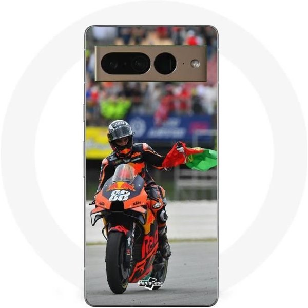Coque Maniacase Pour Google Pixel 7 Pro Miguel Oliveira Moto Gp Drapeau Portugal-image