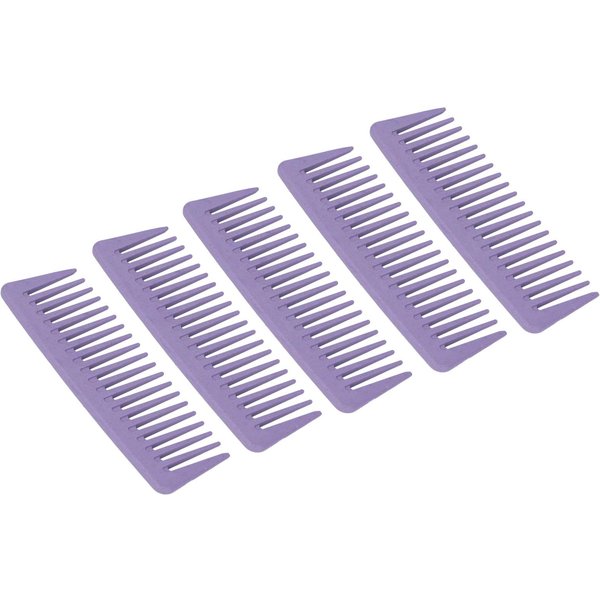 10 Piezas Peine De Dientes Anchos Desenredante Mango ErgonóMico PortáTil Peine Para El Cuidado Del Cabello Para Cabello Rizado HúMedo Largo-image