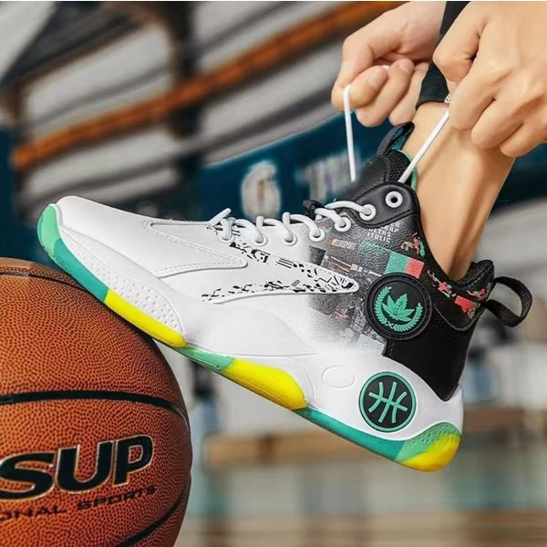 Zapatillas De Baloncesto De CañA Alta Para Hombre Deportivas Casual Moda VersáTiles Zapatos Para Hombre CóModas Zapatillas De Moda Resistentes Al Desgaste 43-image